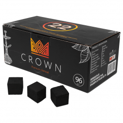 Уголь Crown (22 мм, 96 кубиков)